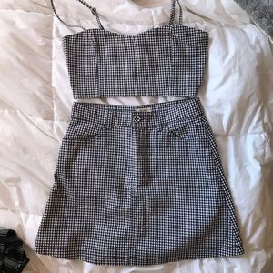 RARE BRANDY MELVILLE TOP AND SKIRT SET